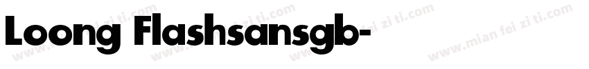 Loong Flashsansgb字体转换